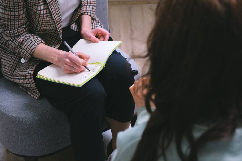 first therapy session with a client
